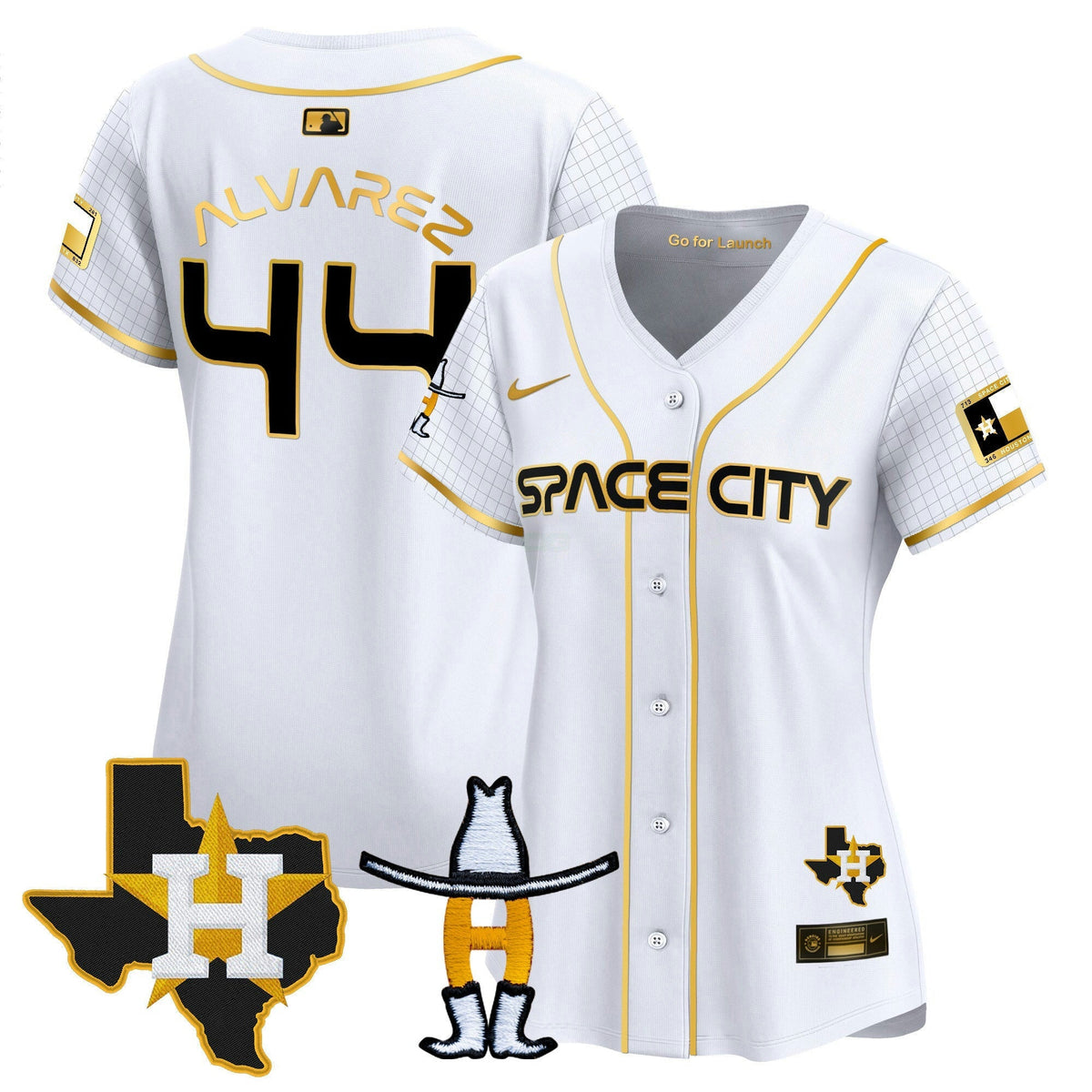 MLB Women’s Space City Texas Patch Vapor Premier Limited Jersey