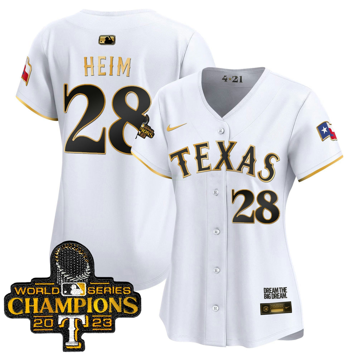 MLB Women’s Texas 2023 World Series Champions City Connect Vapor Premier Limited Jersey