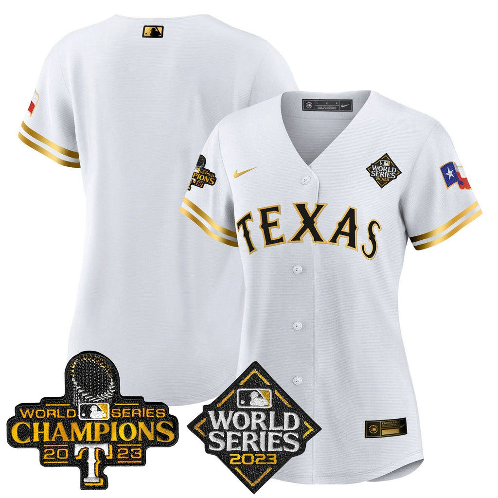 MLB Women’s Texas 2023 World Series Champions Jersey V4