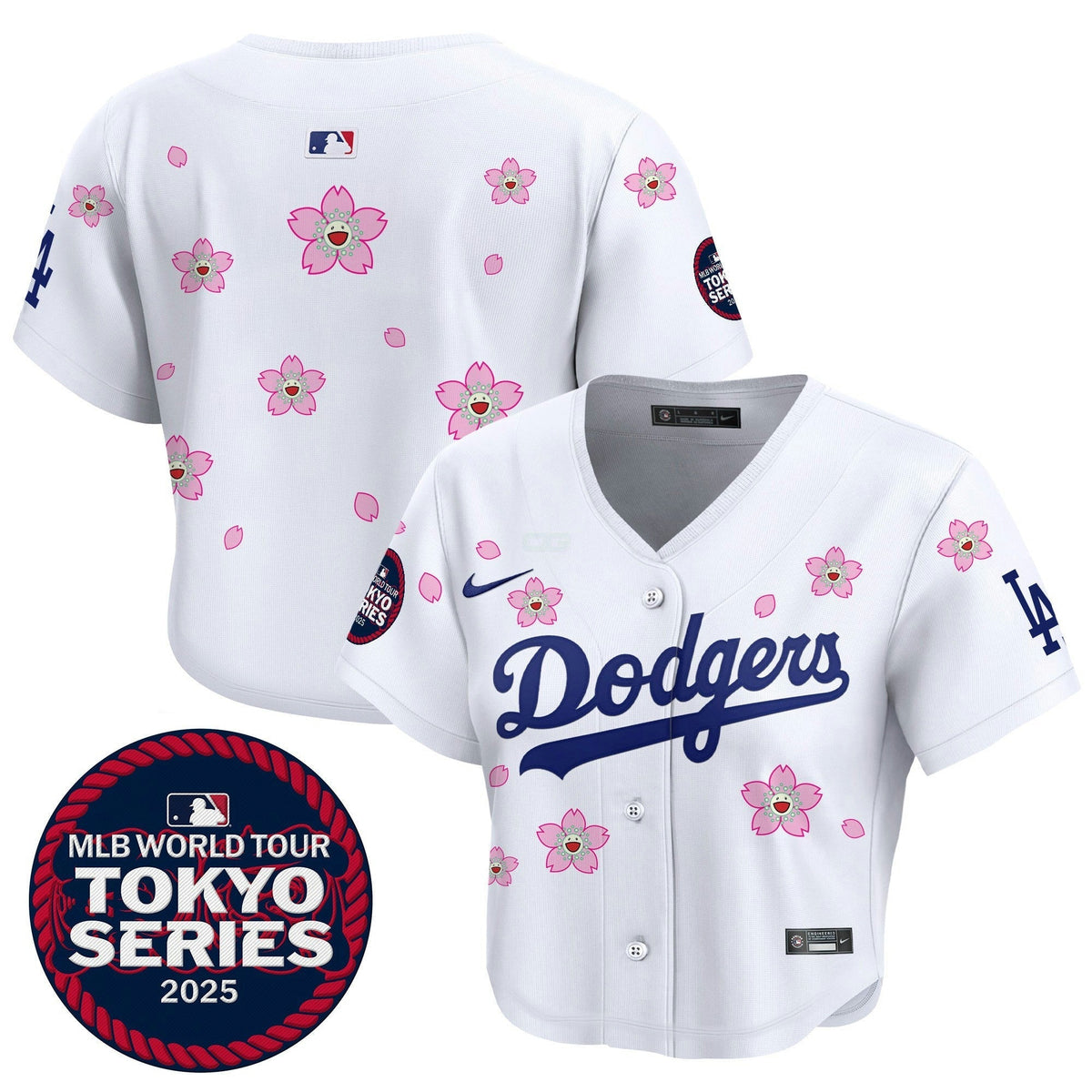 MLB Women’s Tokyo Series 2025 Crop Top Jersey – Stitched