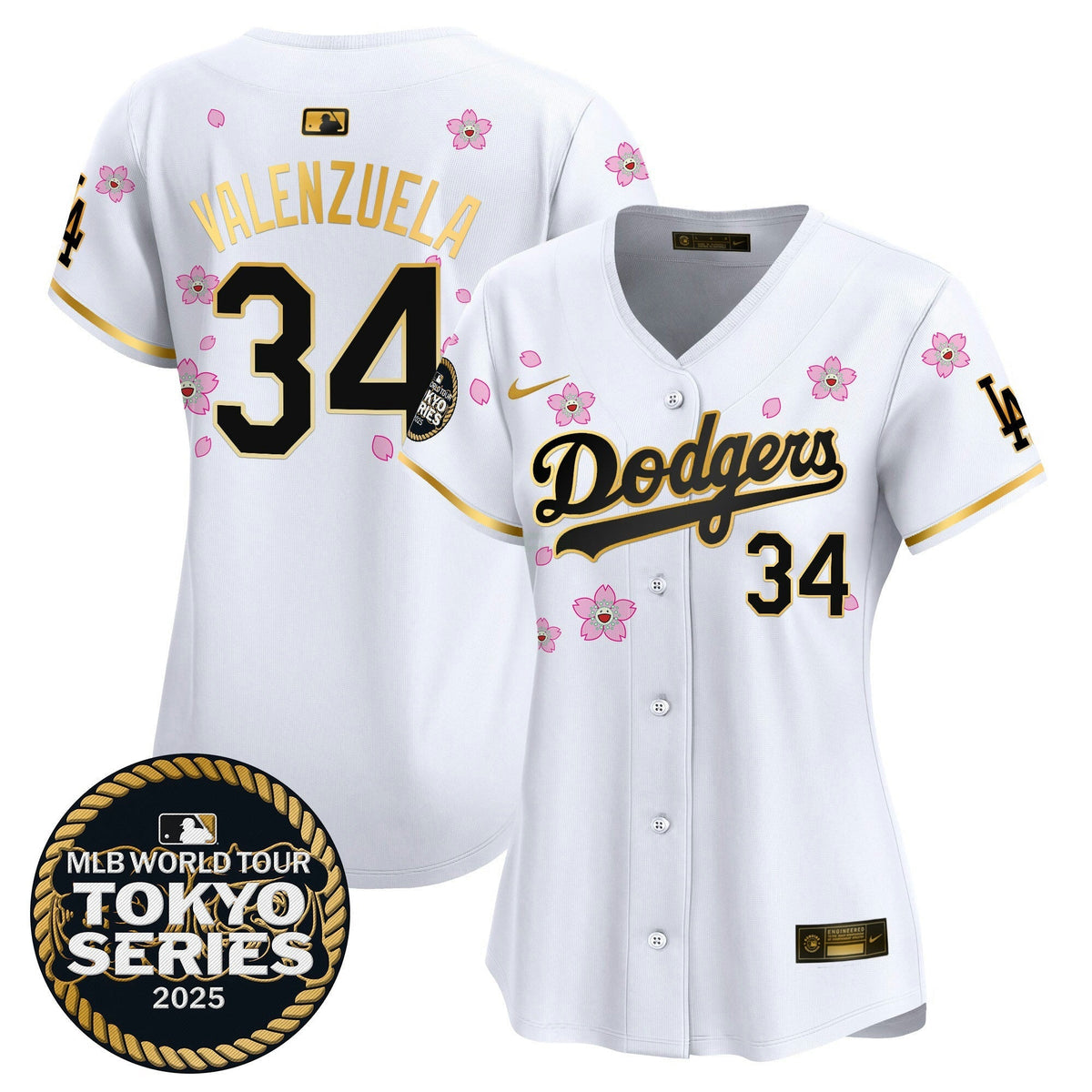 MLB Women’s Tokyo Series 2025 Gold Trim Vapor Premier Limited Jersey V2 – Stitched