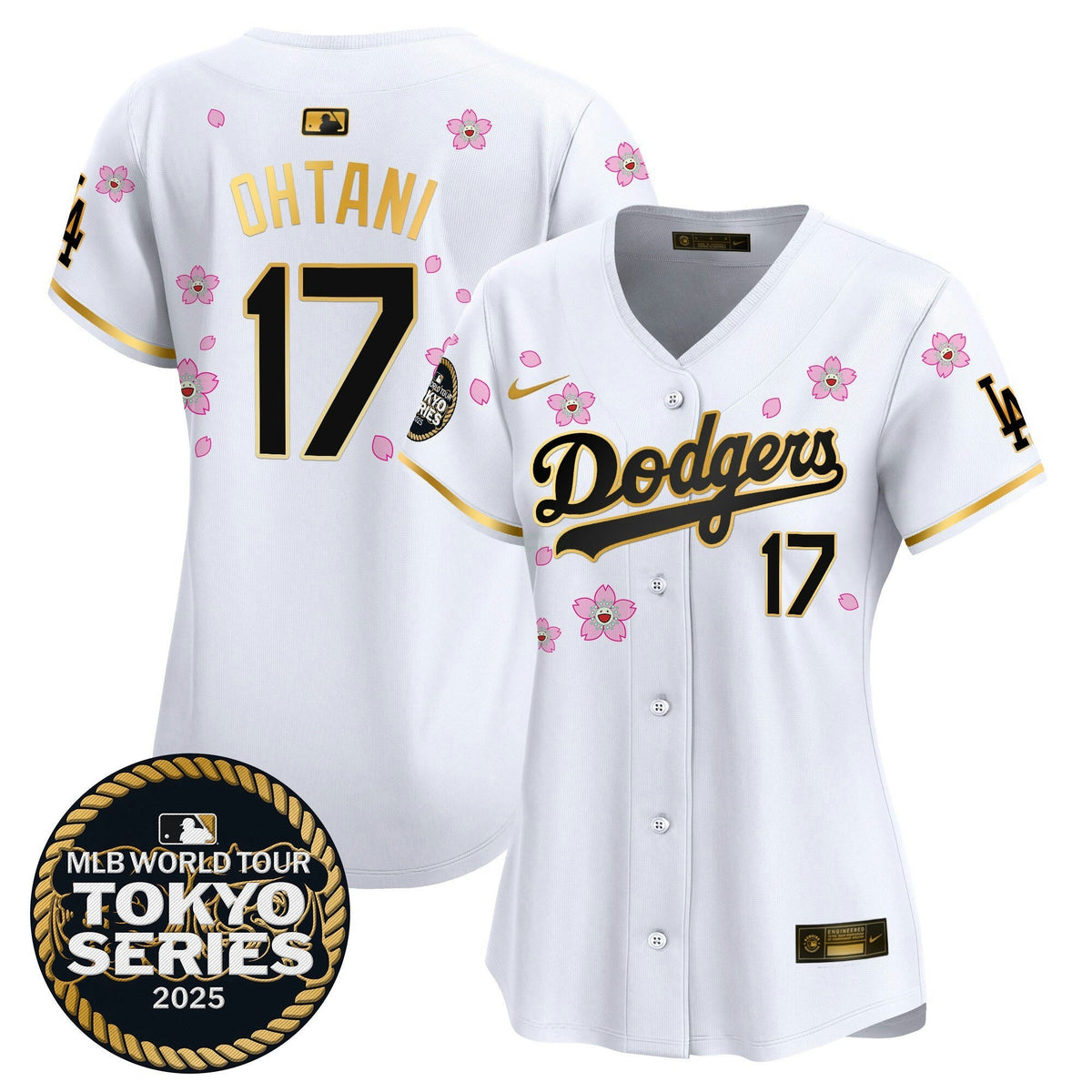 MLB Women’s Tokyo Series 2025 Gold Trim Vapor Premier Limited Jersey V2 – Stitched