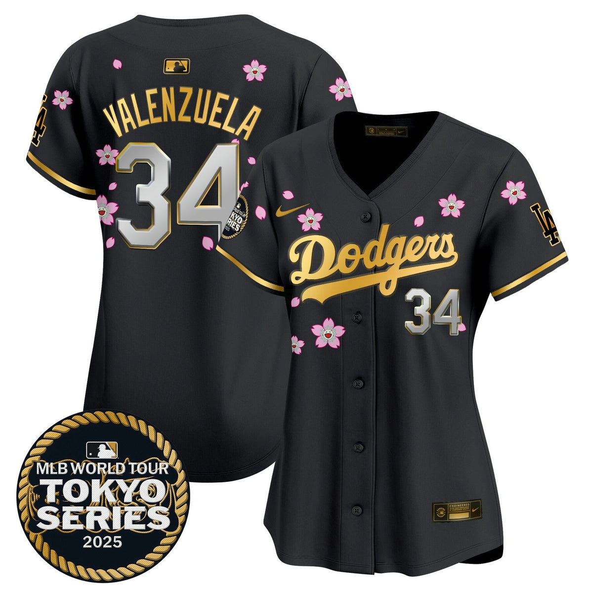 MLB Women’s Tokyo Series 2025 Gold Trim Vapor Premier Limited Jersey V2 – Stitched