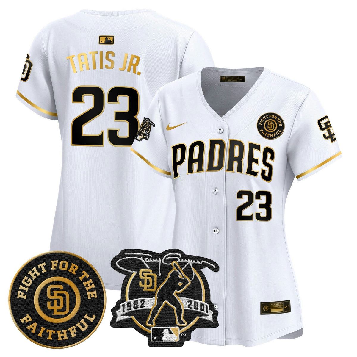 MLB Women’s Tony Gwynn & Faithful Patch Vapor Premier Limited Jersey
