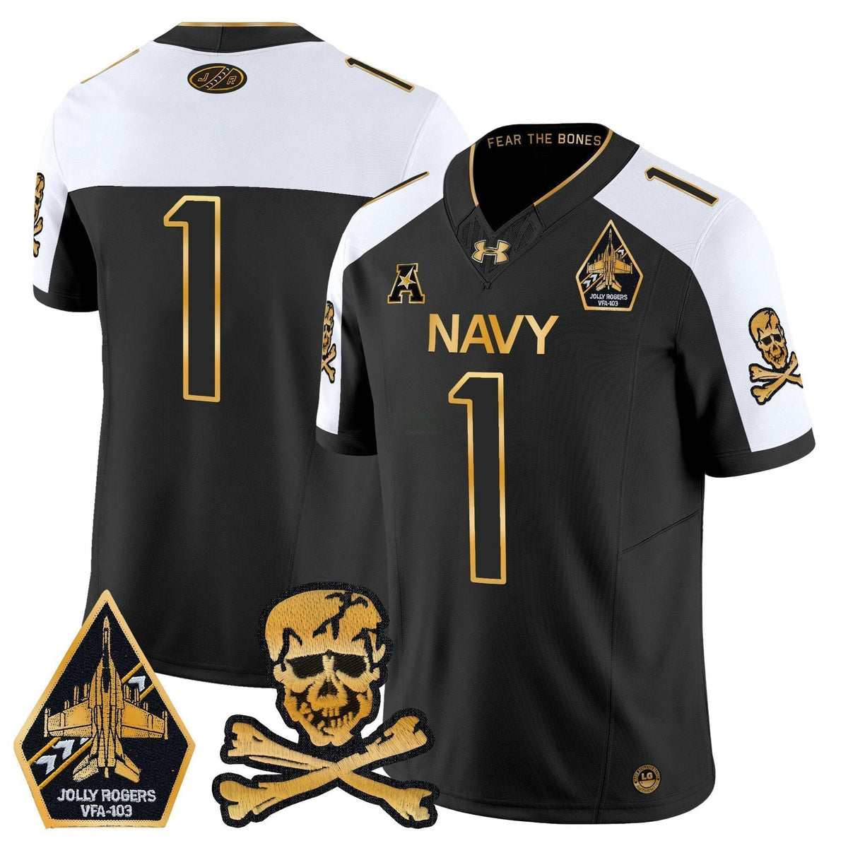 NCAA Navy Midshipmen 2024 Gold Vapor Limited Jersey