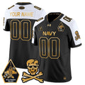NCAA Navy Midshipmen 2024 Gold Vapor Limited Jersey - Custom