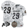 NCAA Colorado Buffaloes 2024 Salute to Service Establishment Year Patch Vapor Limited Jersey