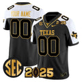 NCAA 2025 College Football Playoff Final Gold Patch Vapor Limited Jersey - Custom