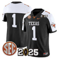 NCAA Texas Longhorns 2025 College Football Playoff Final Patch Vapor Limited Jersey