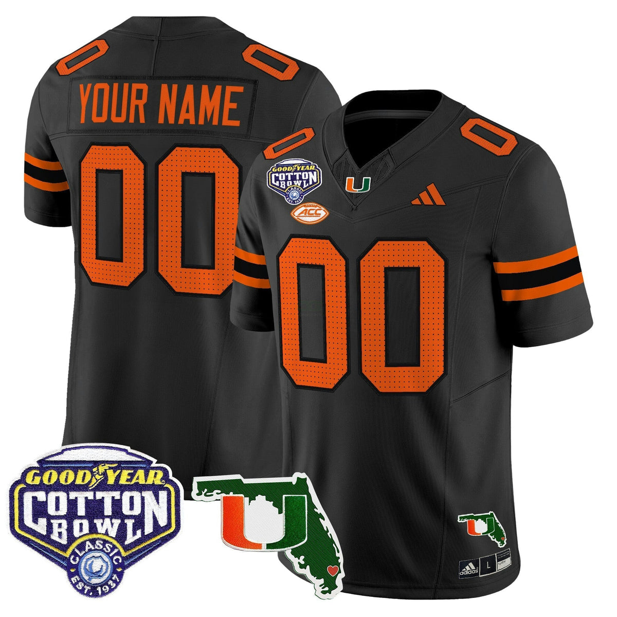 NCAA 2025 Cotton Bowl & Florida Patch Vapor Limited Jersey - Custom