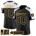 NCAA Jackson State Tigers 2025 Gold Vapor Limited Jersey - Custom