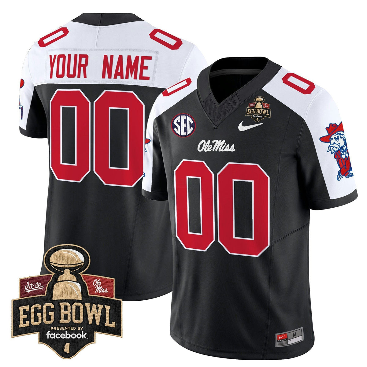 NCAA Ole Miss Rebels 2025 Egg Bowl Vapor Limited Jersey - Custom