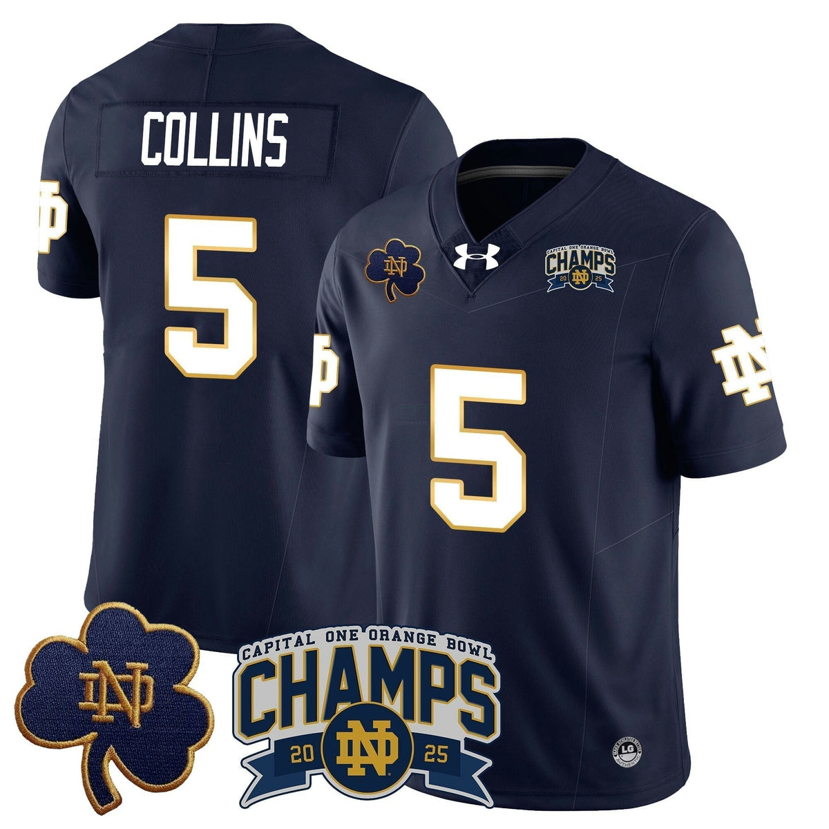 NCAA 2025 Orange Bowl Champions Jersey N6
