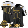 NCAA 2025 National Champions & 2026 College Football Playoff Final Patch Gold Vapor Limited Jersey - Custom
