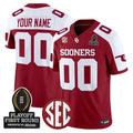 NCAA Oklahoma Sooners 2025 Playoff First Round Vapor Limited Jersey - Custom