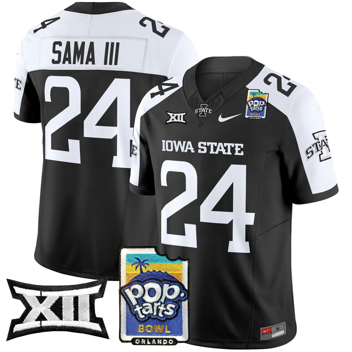 NCAA Iowa State Cyclones 2025 PopTarts Bowl Patch Vapor Limited Jersey