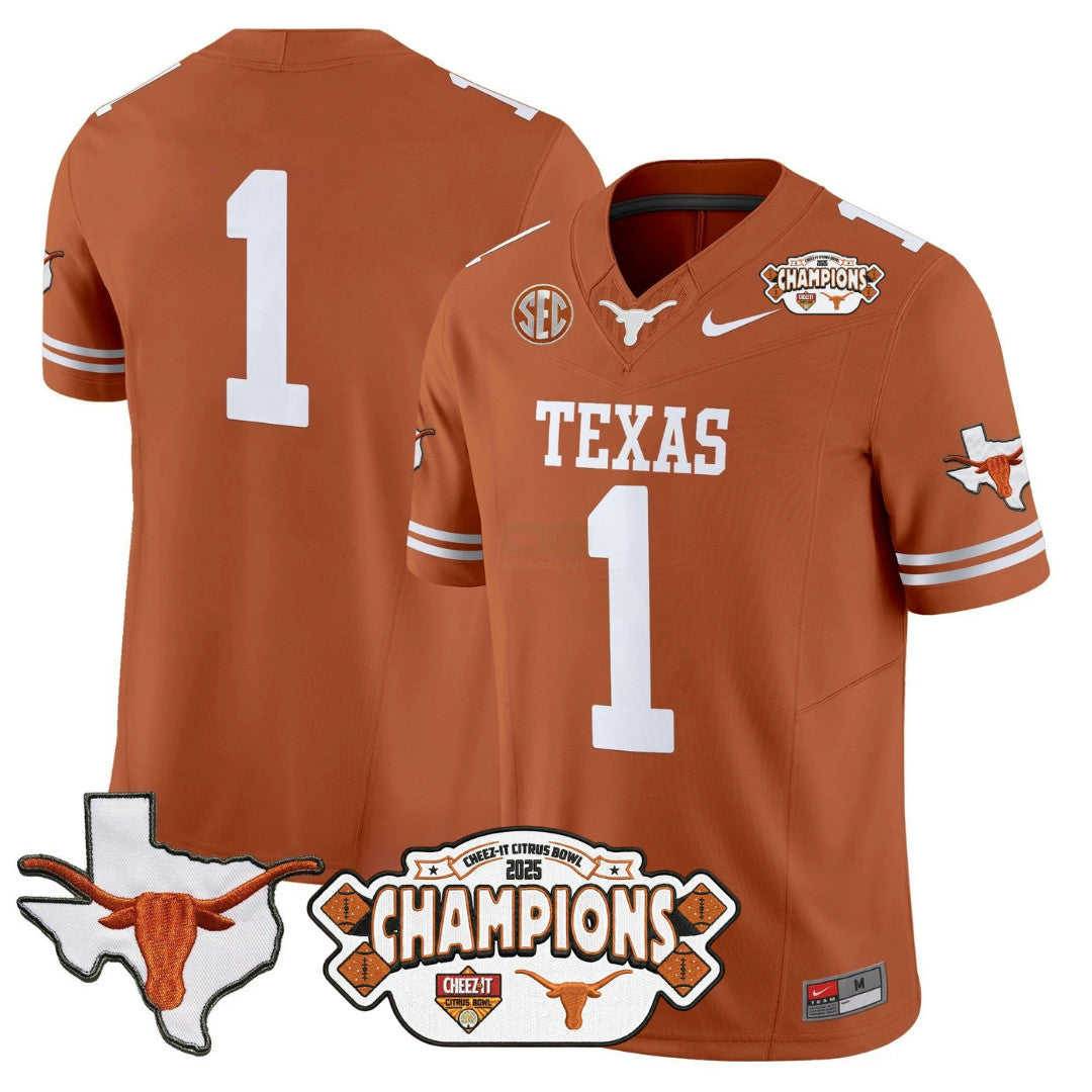 NCAA 2025 State Map & Citrus Bowl Champions Patch Vapor Limited Jersey