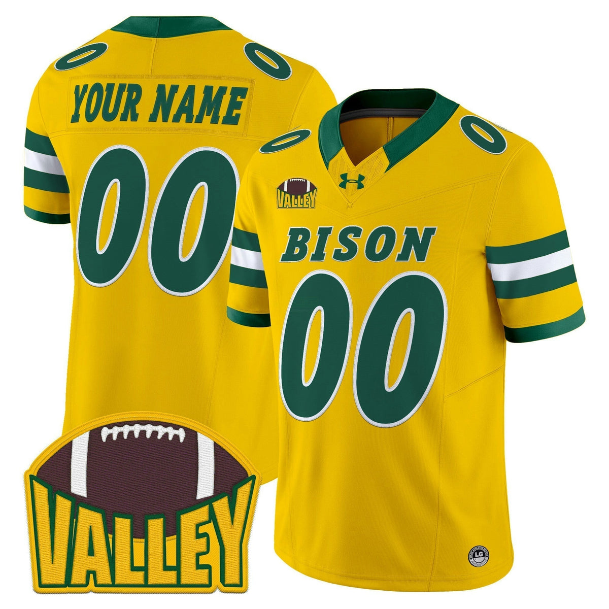 NCAA North Dakota State Bison 2025 Vapor Limited Jersey - Custom