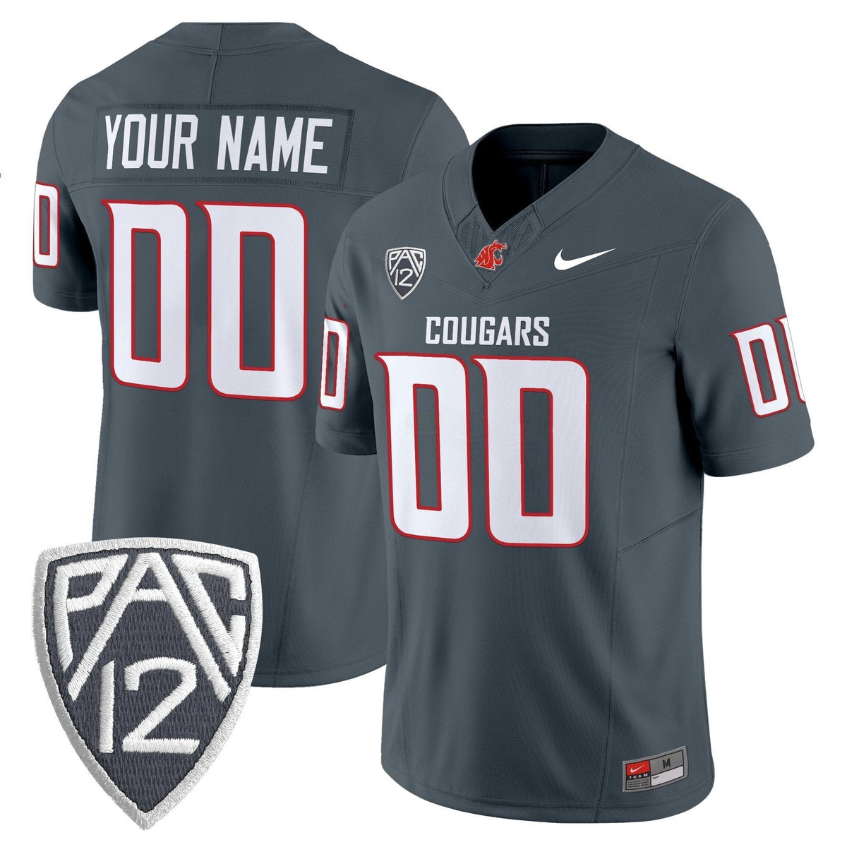 NCAA Washington State Cougars 2025 Vapor Limited Jersey N1 - Custom