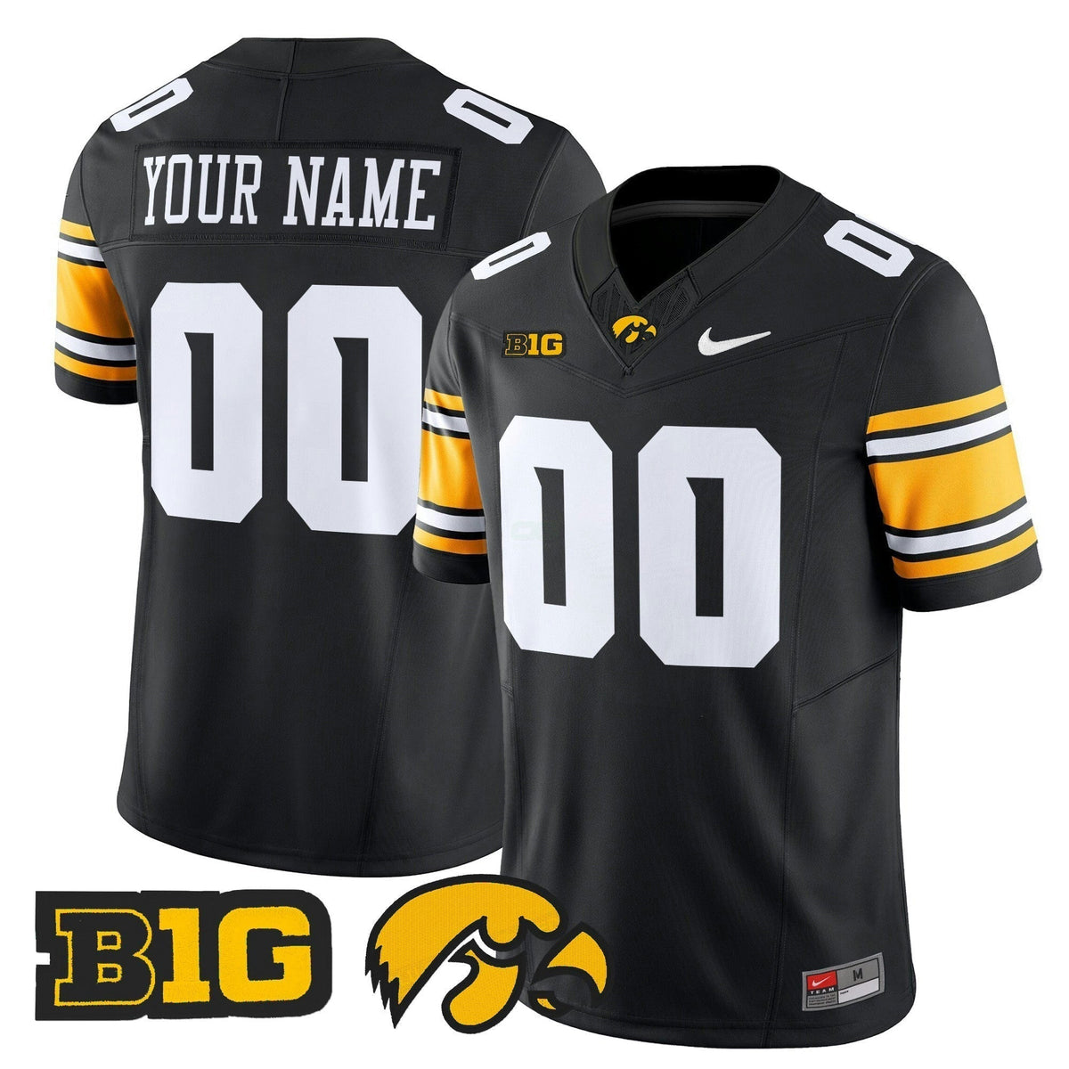 NCAA Iowa Hawkeyes 2025 Vapor Limited Jersey - Custom
