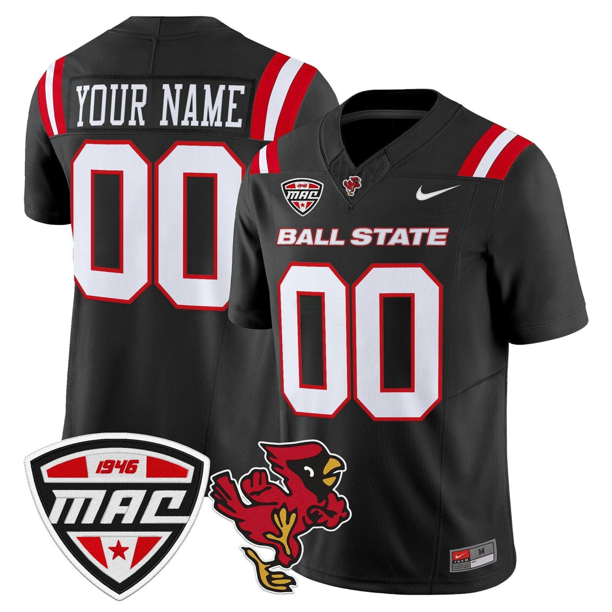 NCAA Ball State Cardinals 2025 Vapor Limited Jersey - Custom