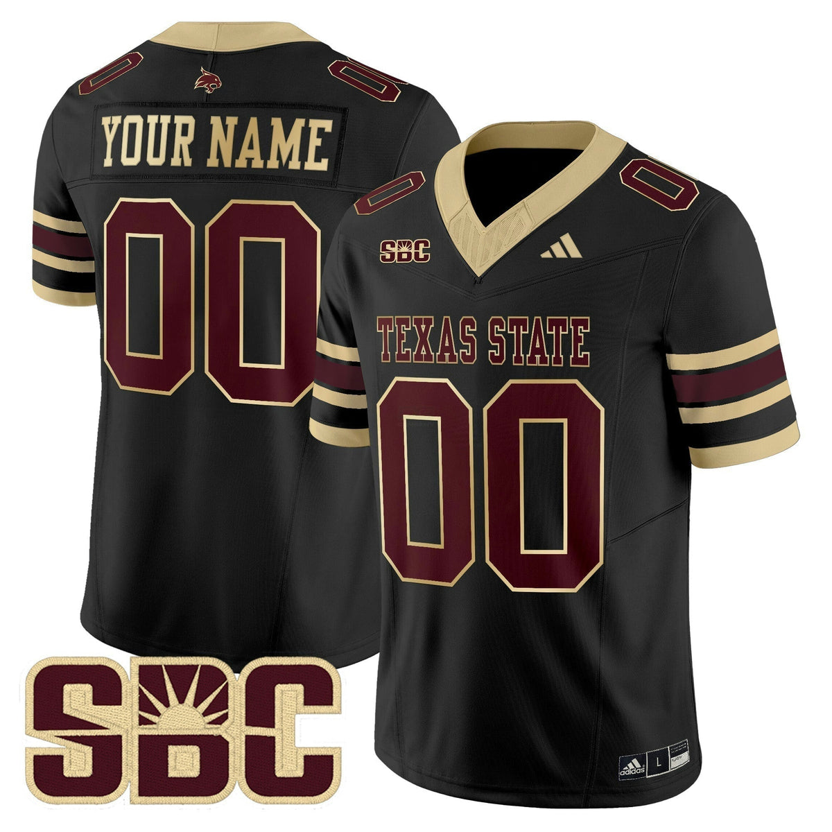 NCAA Texas State Bobcats 2025 Vapor Limited Jersey - Custom