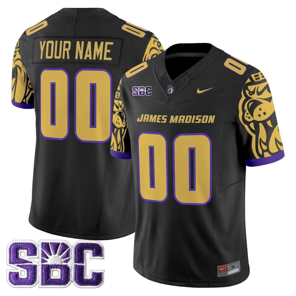 NCAA James Madison Dukes 2025 Vapor Limited Jersey V2 - Custom