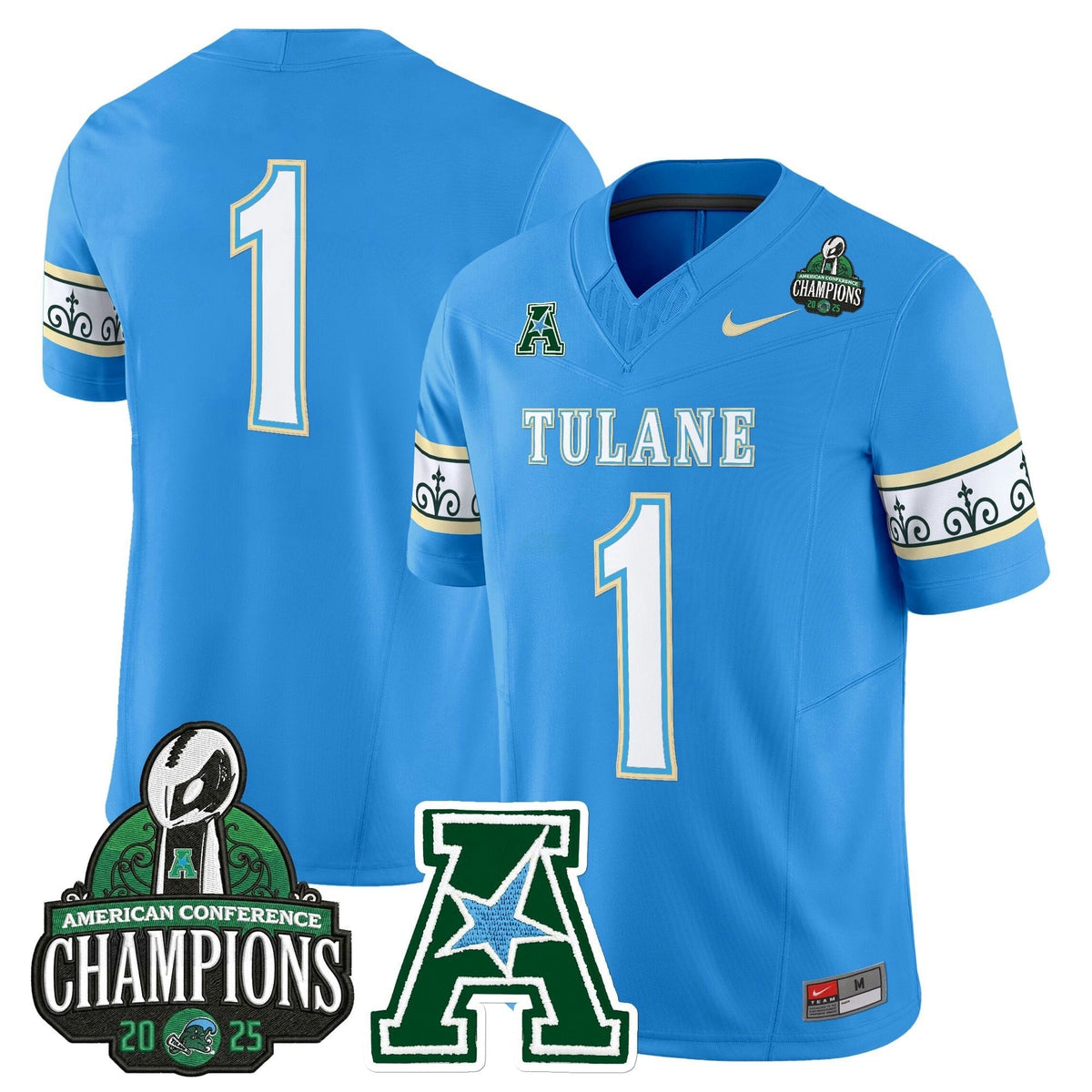 NCAA 'City Edition' Vapor Limited Jersey - 2025 American Athletic Conference Champions Patch