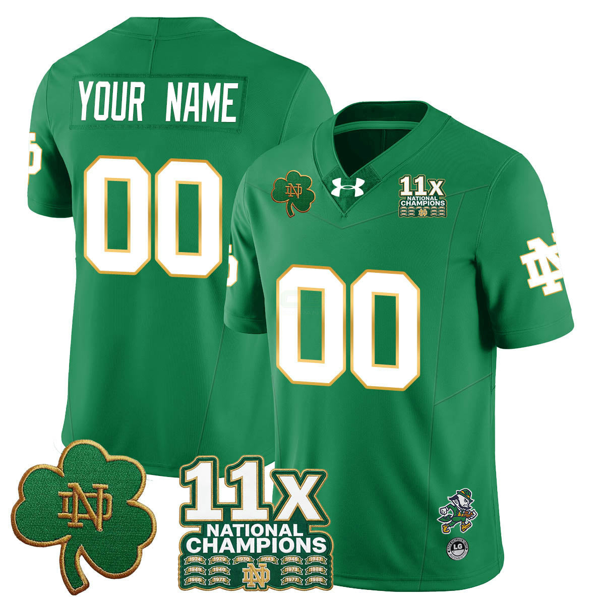NCAA Custom 11x-Time National Champions Vapor Limited Jersey