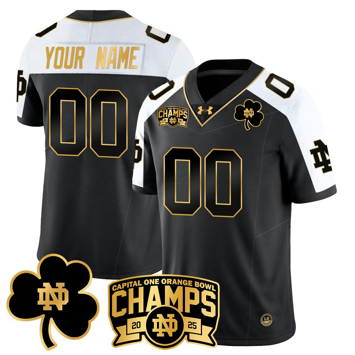 NCAA Custom 2025 Orange Bowl Champions Jersey N6