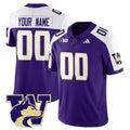 NCAA Washington Huskies Football 2025 Vapor Limited Jersey - Custom