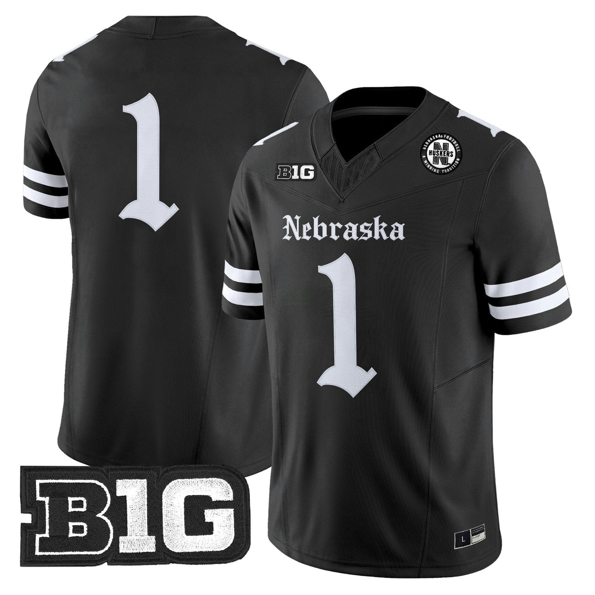 NCAA Nebraska Cornhuskers 'Gothic Edition' Vapor Limited Jersey