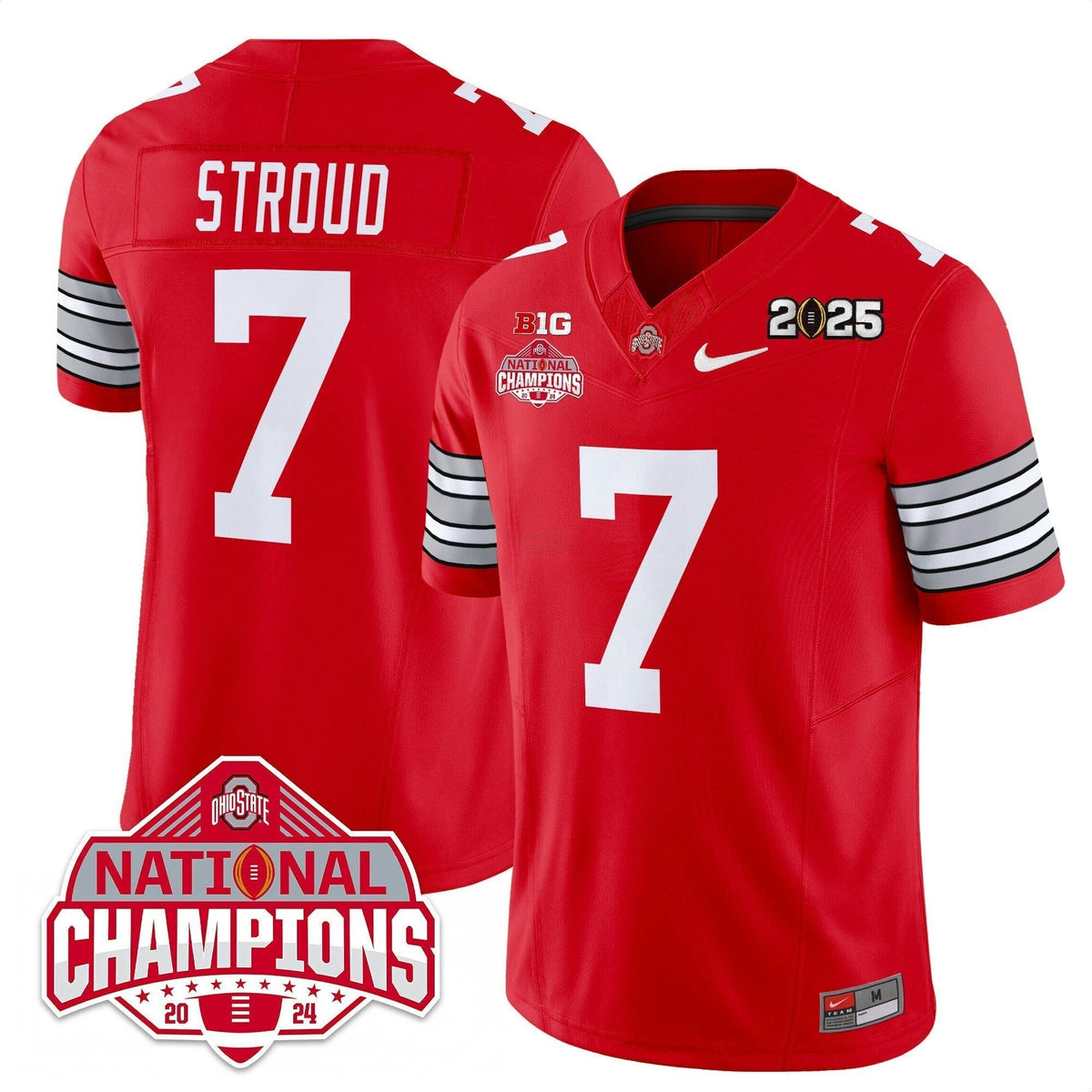 NCAA 'Heritage Stripe' 2025 College Football Playoff Patch - National Champions Jersey N19