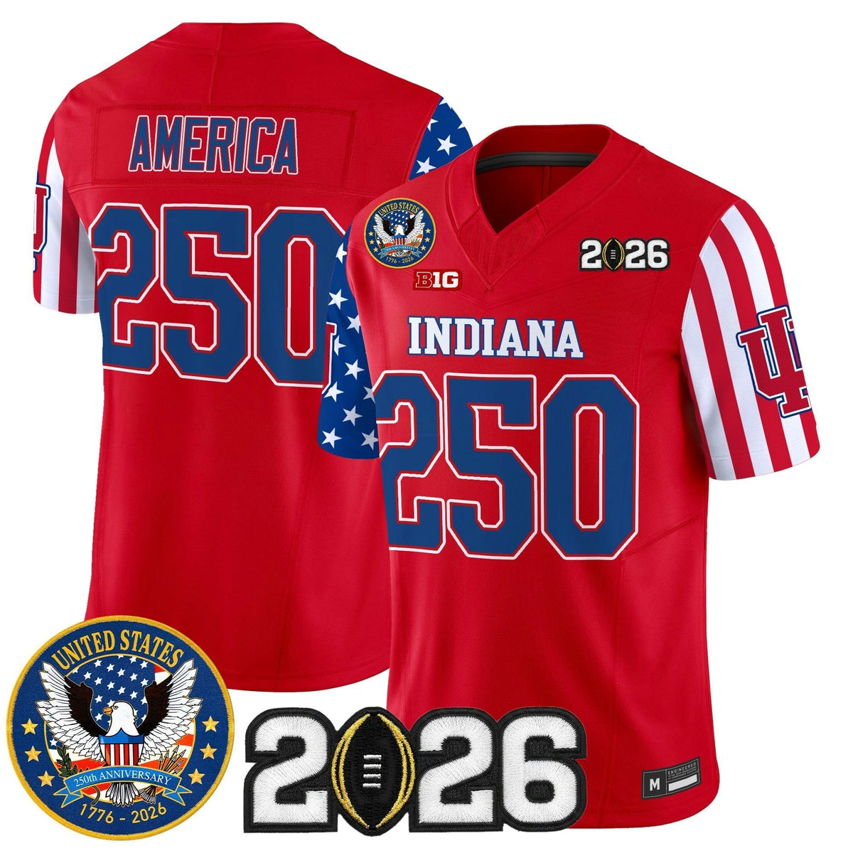 NCAA Ind "America250 Edition" Vapor Limited Jersey - 2026 College Football Playoff Final Patch