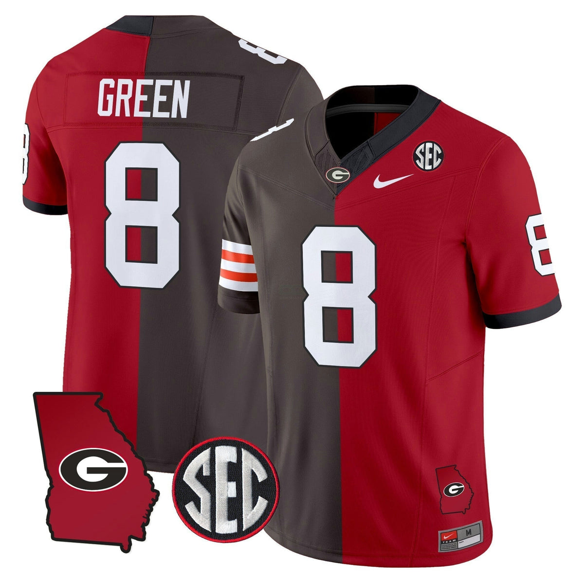 NCAA Georgia Bulldogs Split Vapor Limited Jersey