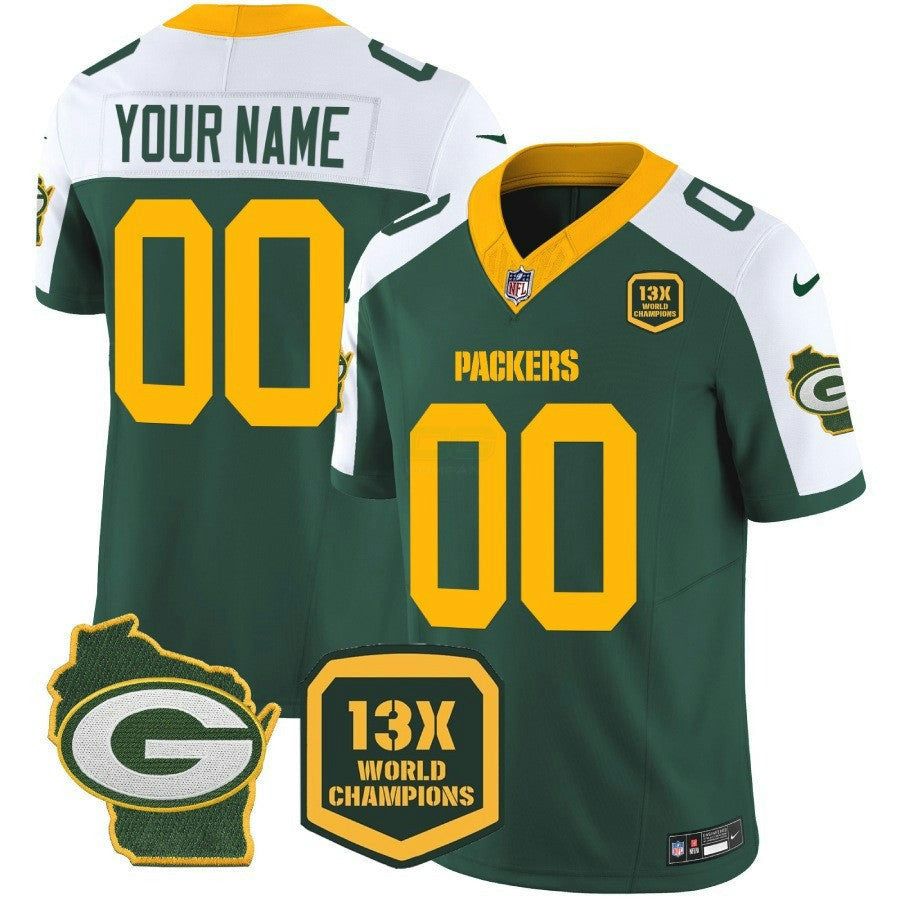NFL 13 Time World Champions & Home Patch Vapor Jersey