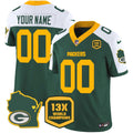 NFL 13 Time World Champions & Home Patch Vapor Jersey V2