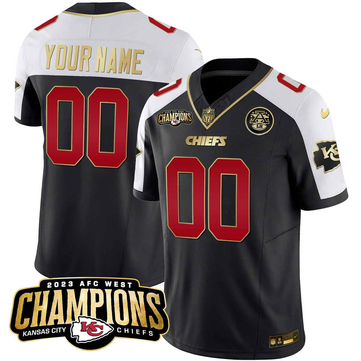 NFL 2023 AFC West Champions Patch Vapor Limited Jersey V2