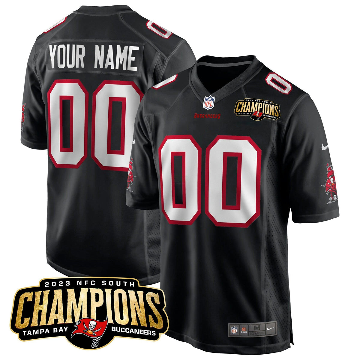 NFL 2023 NFC South Champions Patch Game Jersey