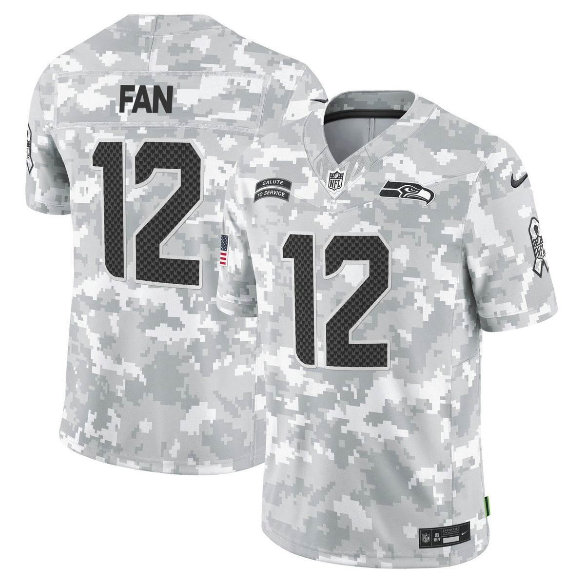 NFL Seattle Seahawks 2024 Salute to Service Vapor Limited Jersey – Arctic Camo