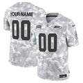 NFL Seattle Seahawks 2024 Salute to Service Vapor Limited Jersey – Arctic Camo - Custom