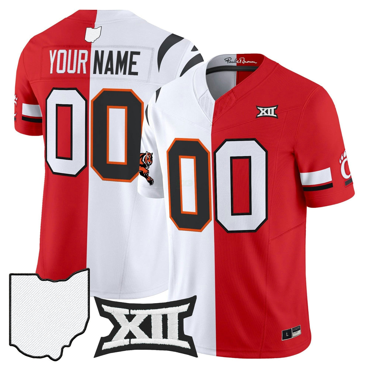 NFL Bengals x College Football’ Split Vapor Limited Jersey