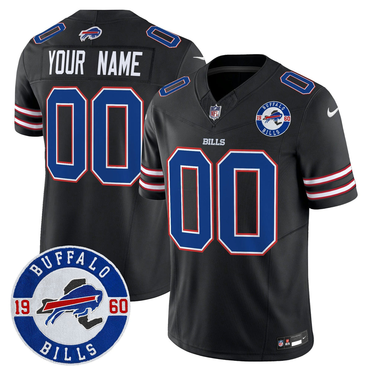 NFL Buffalo 2024 Vapor Limited Jersey – Est. 1960 Patch
