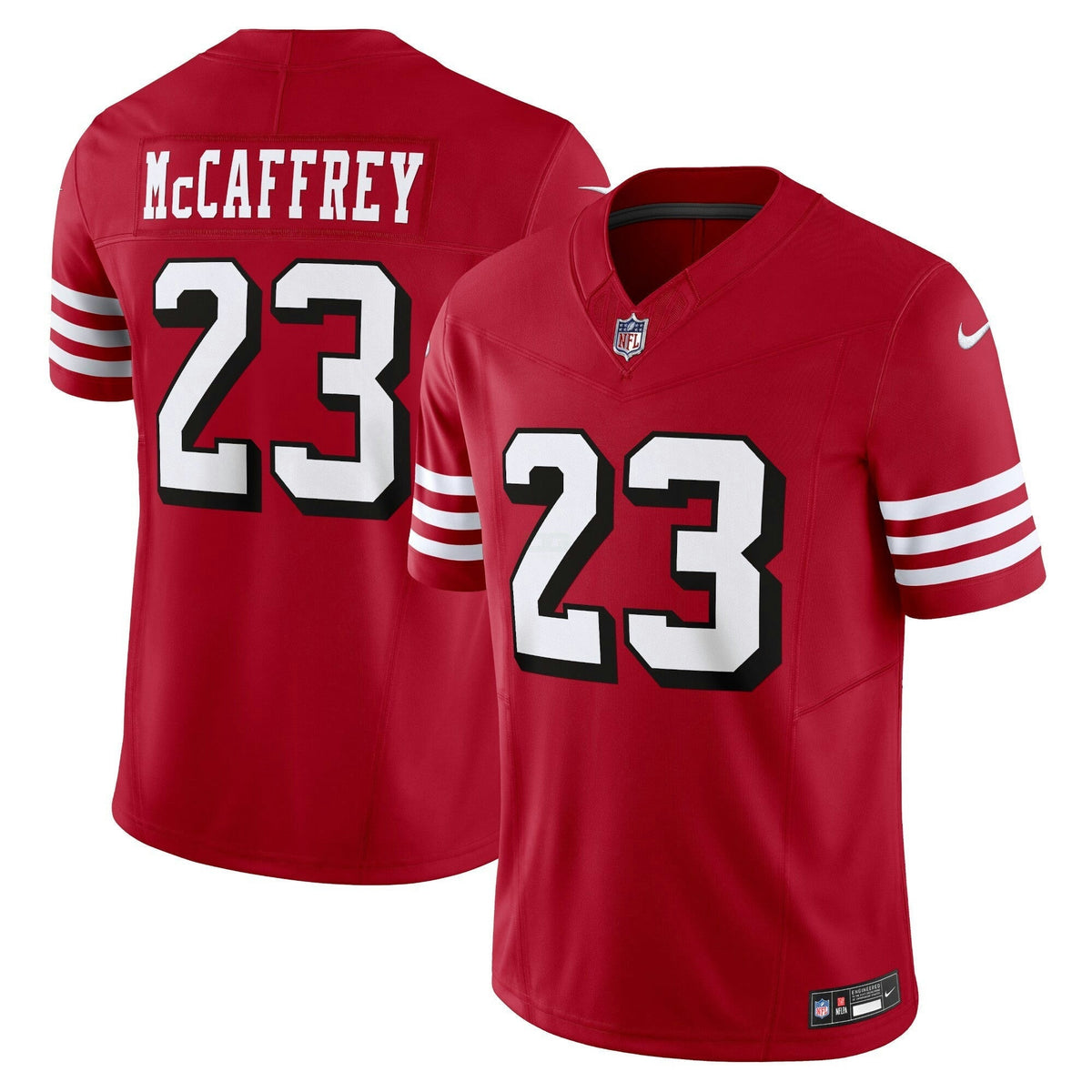 NFL Christian McCaffrey San Francisco Vapor F.U.S.E. Limited Jersey – Escarlate - Escarlate