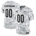 NFL Cincinnati 2024 Salute to Service Vapor Limited Jersey – Arctic Camo - Custom