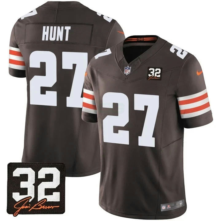NFL Cleveland Kareem Hunt Brown Jersey - Marrom