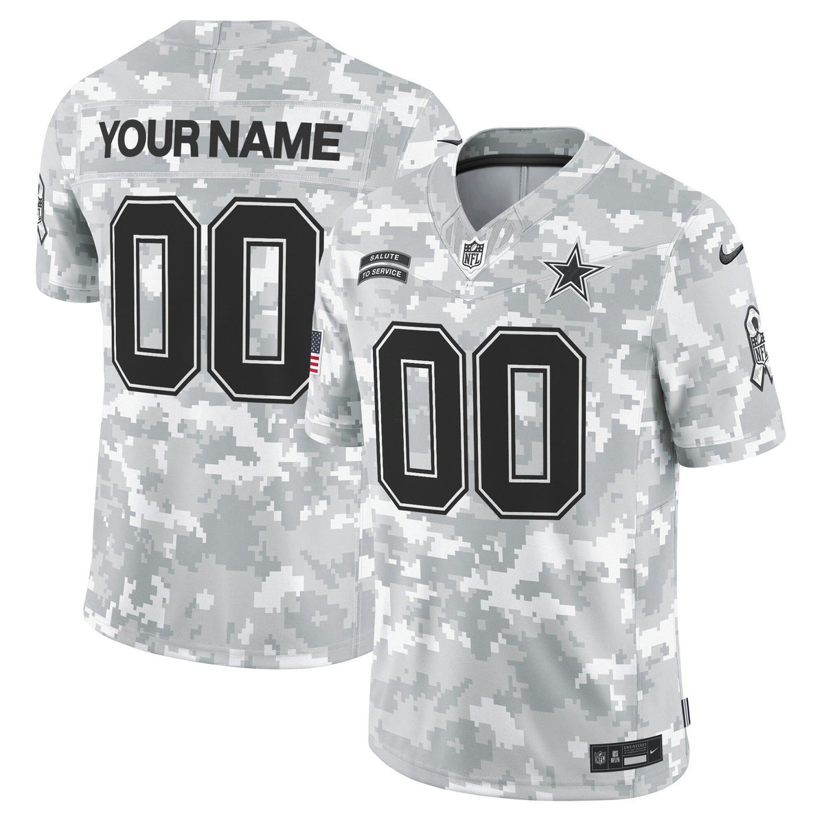 NFL Dallas 2024 Salute to Service Vapor Limited Jersey – All stitched