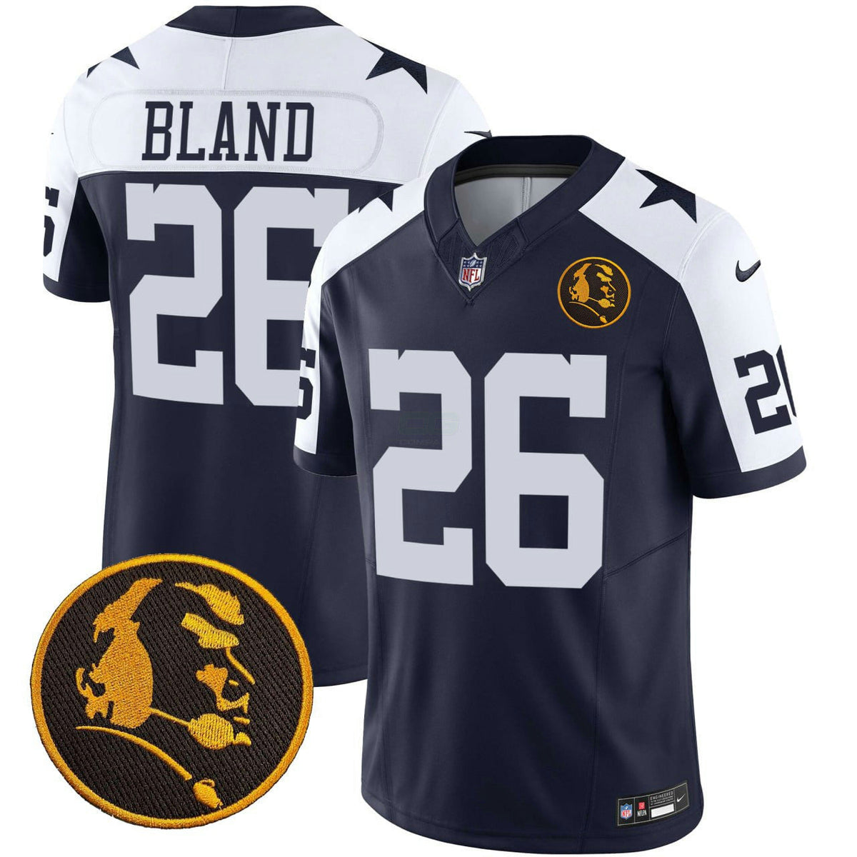 NFL Dallas DaRon Bland John Madden Patch Jersey Thanksgiving - DaRon Bland