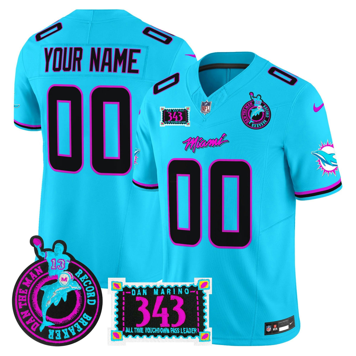 NFL “Dan the Man Record Breaker” Patch Vapor Limited Jersey