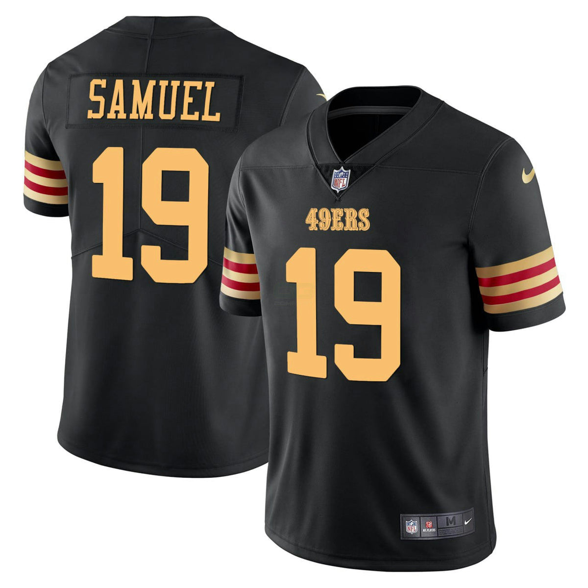 NFL Deebo Samuel San Francisco Black Gold Jersey - Black